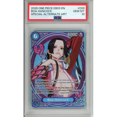 One Piece Graded: Boa Hancock EB03-026 Special Alternate Art PSA 10