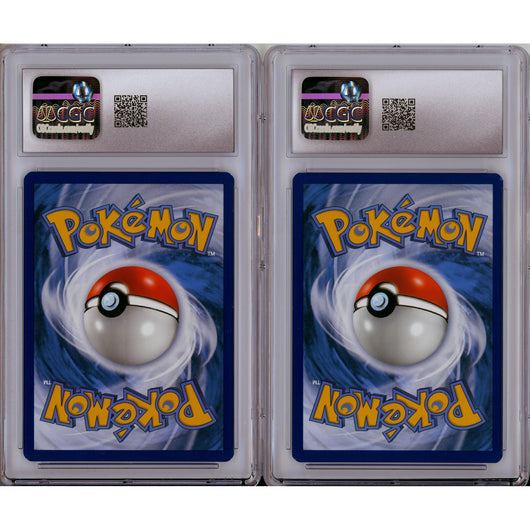 Pokemon Graded: Pikachu #25 & Eevee #131 Pokemon Together Stamp Set Of 2 CGC 9