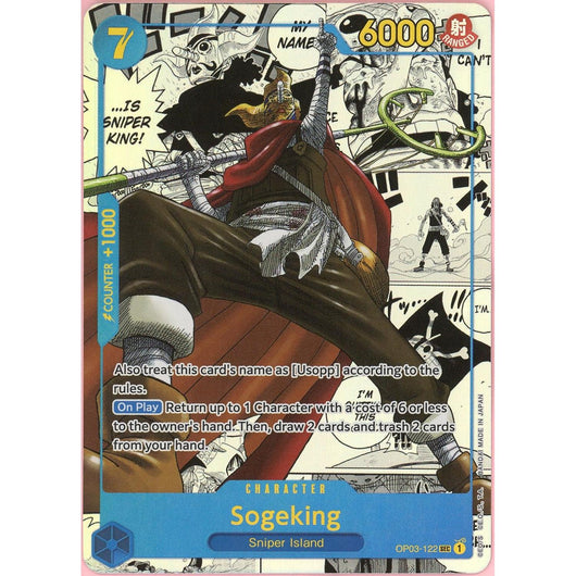 One Piece Single: Sogeking OP03-122 Manga Alt Art Pillars Of Strength NM