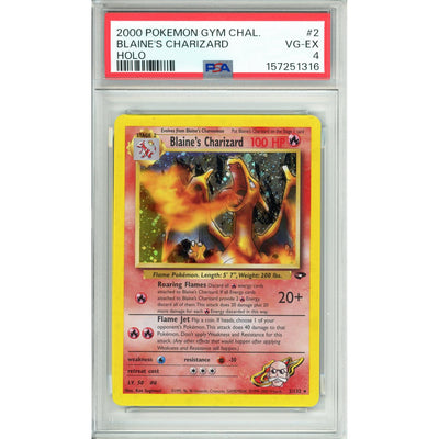 Pokemon Graded: Blaine's Charizard 21/132 Gym Challenge (2000) PSA 4