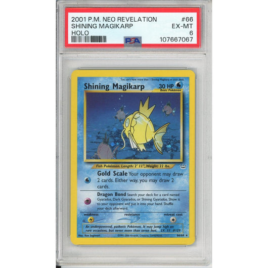 Pokemon Graded: Shining Magikarp 66/64 Neo Revelation (2001) Holo PSA 6