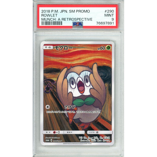 Pokemon Graded: JP Rowlet #290 Munch Retrospective Promo (2018) PSA 9
