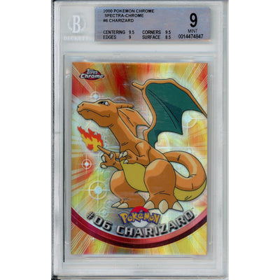 Pokemon Graded: #06 Charizard Spectra Chrome (2000) Beckett 9