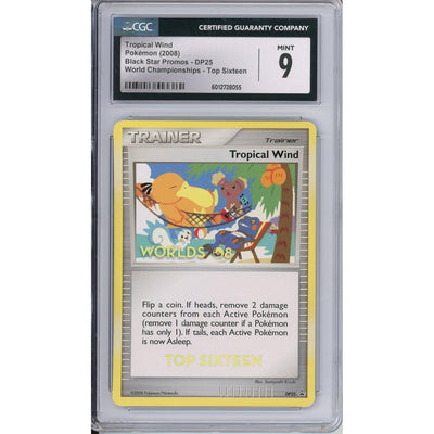 Pokemon Graded: Tropical Wind #DP25 Black Star Promo World Championships Top 16 CGC 9