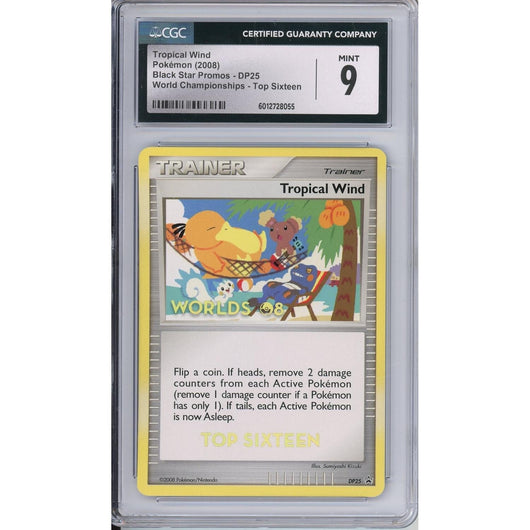 Pokemon Graded: Tropical Wind #DP25 Black Star Promo World Championships Top 16 CGC 9