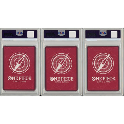 One Piece Graded: Sabo #1, Portgas D. Ace #2 Monkey D. Luffy #3 2nd Anniversary Winners SET OF 3 PSA 10