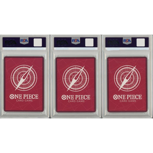 One Piece Graded: Sabo #1, Portgas D. Ace #2 Monkey D. Luffy #3 2nd Anniversary Winners SET OF 3 PSA 10