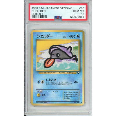 Pokemon Graded: JP Shellder #90 Vending Series II (1998) PSA 10
