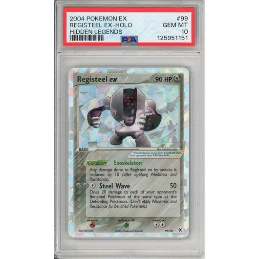 Pokemon Graded: Registeel ex 99/101 Hidden Legends (2004) Cracked Ice Holo PSA 10