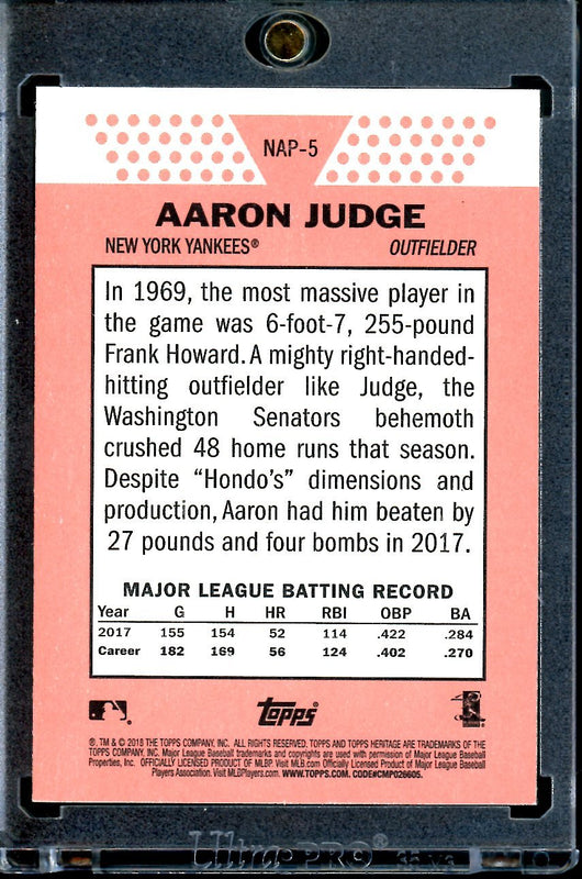 2023 Topps Archives Aaron Judge Auto 1/1 Yankees