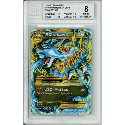 Pokemon Graded: MCharizard EX 108/106 XY Flashfire (2014) Beckett 8