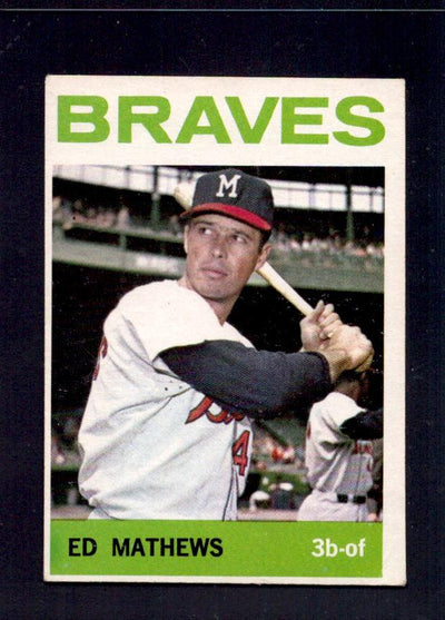 1964 Ed Eddie Mathews Topps #35 Braves Baseball Card
