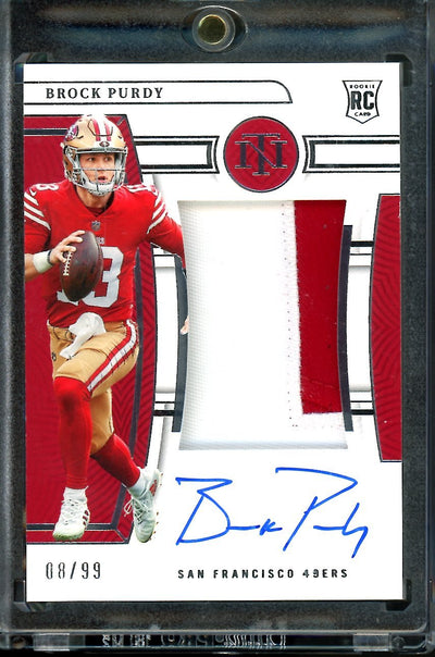 2022 Panini National Treasures Brock Purdy Rookie True RPA /99 49ers