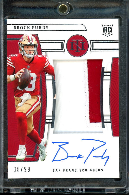 2022 Panini National Treasures Brock Purdy Rookie True RPA /99 49ers