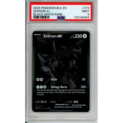 Pokemon Graded: Zekrom ex 172/86 Black Bolt (2025) SIR PSA 9