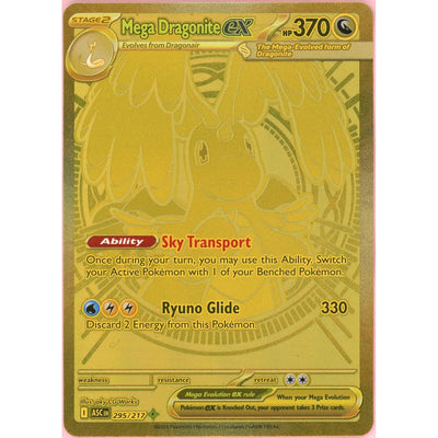 Pokemon Single: Mega Dragonite ex 295/217 Ascended Heroes (2026) Hyper Rare NM