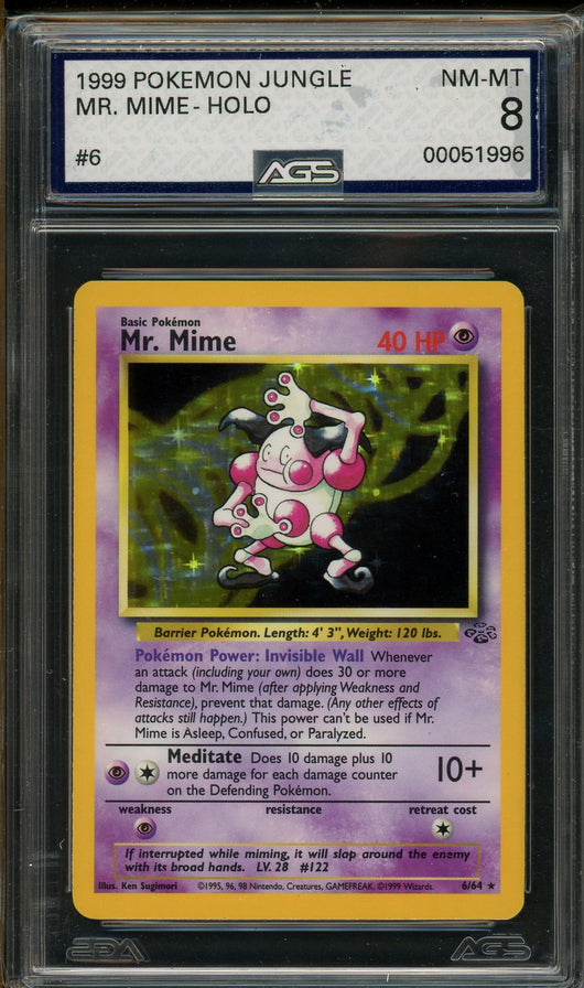 AGS (NM-MT 8) Mr. Mime #6 - Jungle (#00051996)