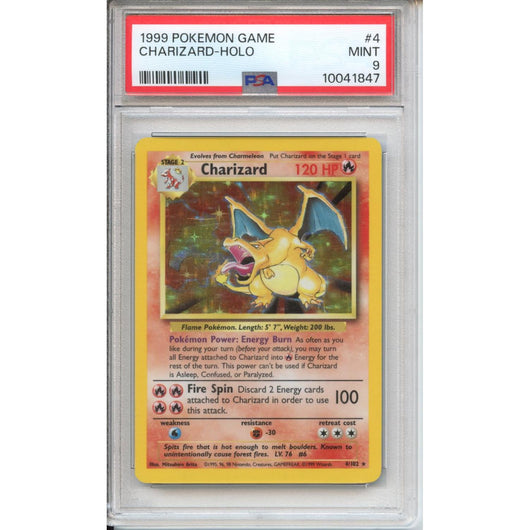 Pokemon Graded: Base Set Charizard PSA 9