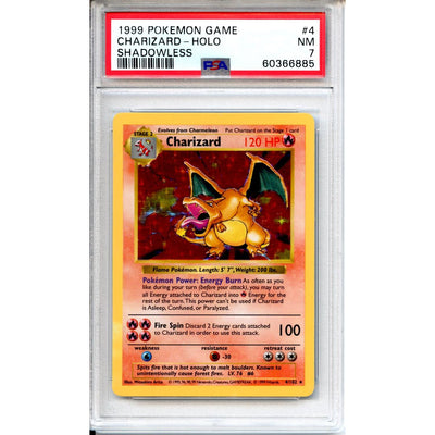 Pokemon Graded: Shadowless Charizard PSA 7