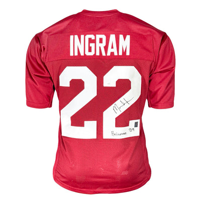 Mark Ingram Signed Heisman 09 Inscription Alabama Maroon Football Jersey (JSA)