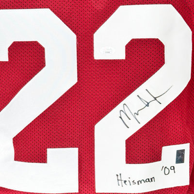Mark Ingram Signed Heisman 09 Inscription Alabama Maroon Football Jersey (JSA)