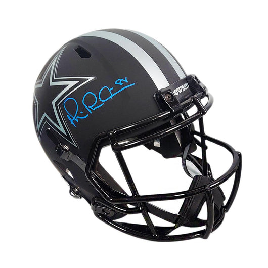 Michael Irvin Signed Blue Ink Dallas Cowboys Eclipse Speed Full-Size Replica Football Helmet (Beckett)