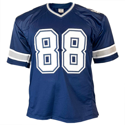 Michael Irvin Signed Dallas Navy Football Jersey (JSA )