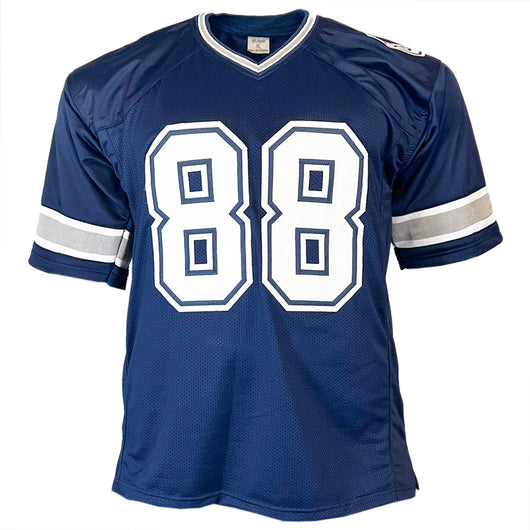 Michael Irvin Signed Dallas Navy Football Jersey (JSA )