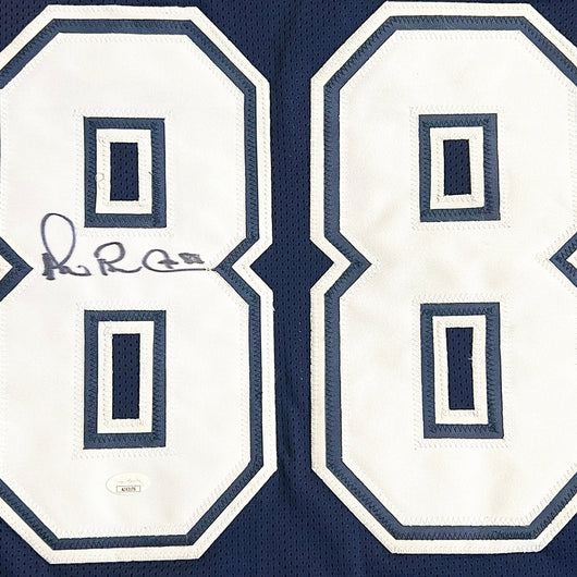 Michael Irvin Signed Dallas Navy Football Jersey (JSA )