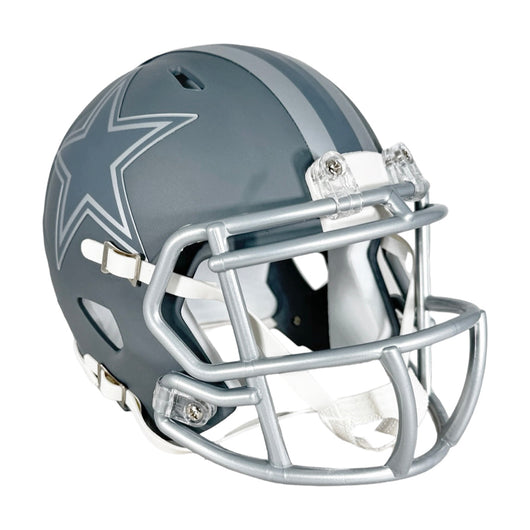 Michael Irvin Signed Dallas Cowboys Slate Alternate Speed Mini Football Helmet (Beckett)