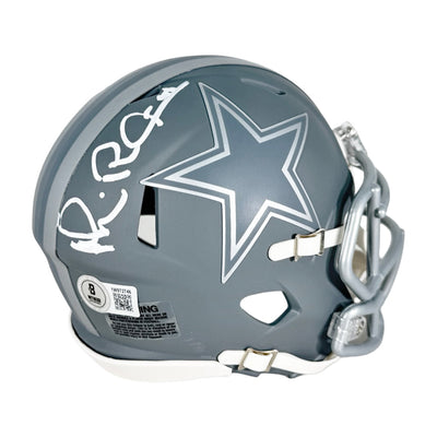 Michael Irvin Signed Dallas Cowboys Slate Alternate Speed Mini Football Helmet (Beckett)