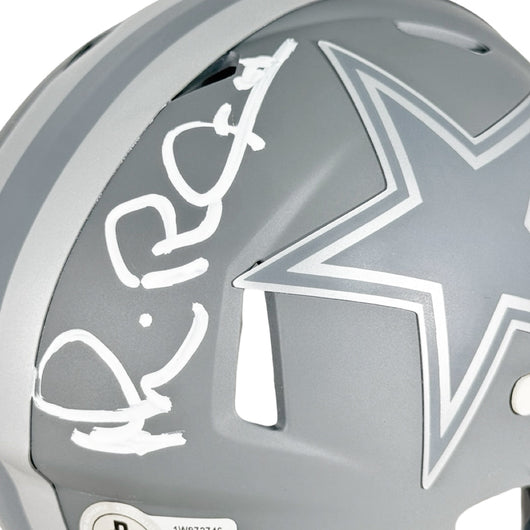 Michael Irvin Signed Dallas Cowboys Slate Alternate Speed Mini Football Helmet (Beckett)
