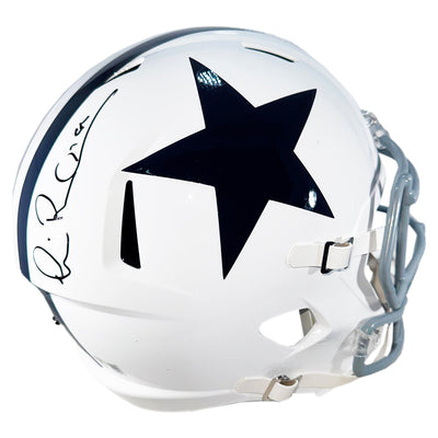 Michael Irvin Signed Dallas Cowboys Throwback 60-63 Speed Full-Size Replica Football Helmet (Beckett)