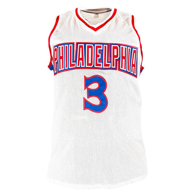 Allen Iverson Signed Philadelphia Pro White Basketball Jersey (JSA)