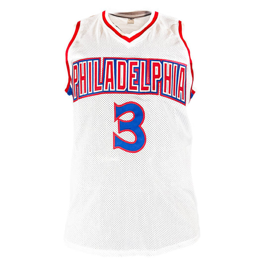 Allen Iverson Signed Philadelphia Pro White Basketball Jersey (JSA)