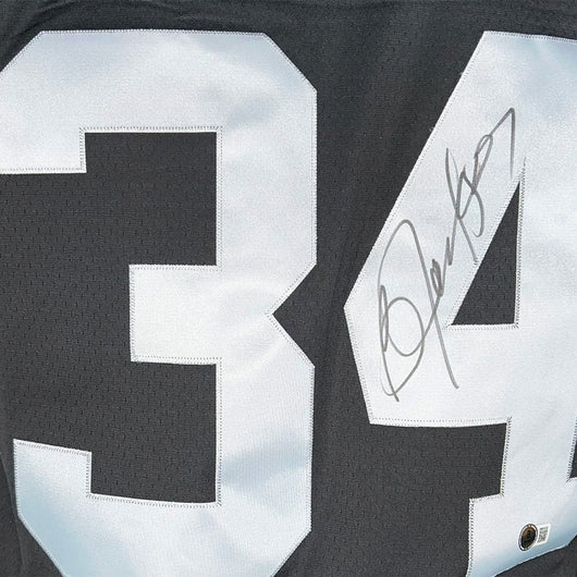 Bo Jackson Signed Authentic Los Angeles Raiders Black Football Jersey (Beckett)