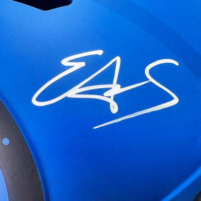Edgerrin James Signed Indianapolis Colts Rave Full-Size Replica Football Helmet (Beckett)