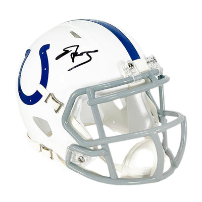 Edgerrin James Signed Indianapolis Colts Speed Mini Football Helmet (JSA)