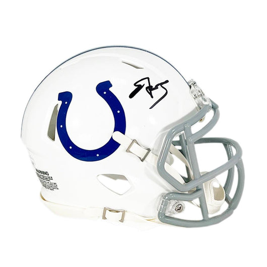 Edgerrin James Signed Indianapolis Colts Speed Mini Football Helmet (JSA)