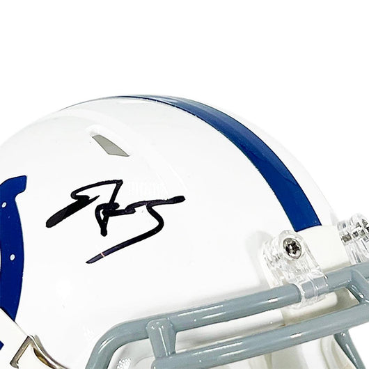 Edgerrin James Signed Indianapolis Colts Speed Mini Football Helmet (JSA)