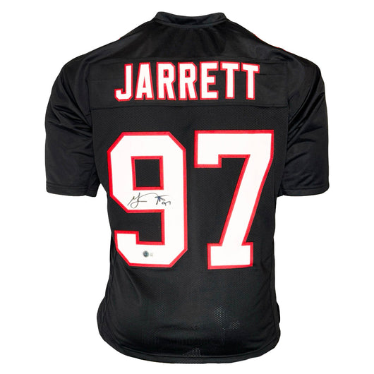 Grady Jarrett Signed Atlanta Black Football Jersey (Beckett)