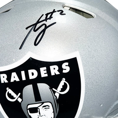Ashton Jeanty Signed Las Vegas Raiders Authentic Speed Full-Size Football Helmet (Beckett)