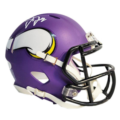 Justin Jefferson Signed Minnesota Vikings Speed Mini Football Helmet (Beckett)