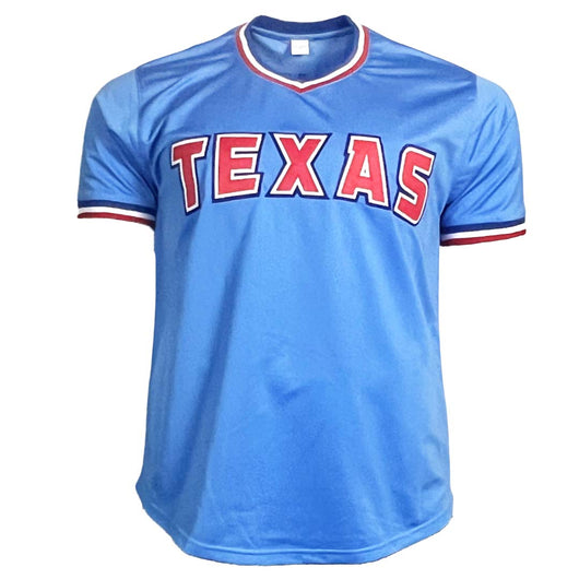 Ferguson Jenkins Signed Texas Light Blue Baseball Jersey (Beckett)