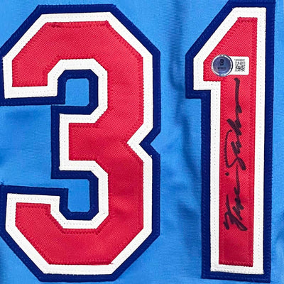 Ferguson Jenkins Signed Texas Light Blue Baseball Jersey (Beckett)