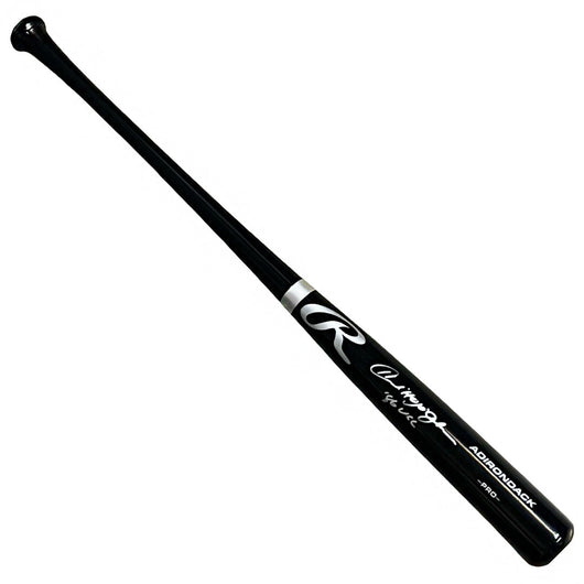 Howard Johnson Signed 86 WSC Inscription Rawlings Black Baseball Bat (Beckett)