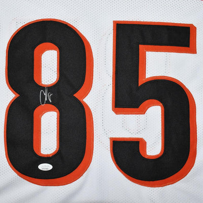 Chad Johnson Signed Cincinnati Pro White Football Jersey (JSA)