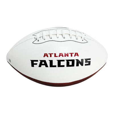 Billy "White Shoes" Johnson Signed Atlanta Falcons Official NFL Team Logo Football (JSA)