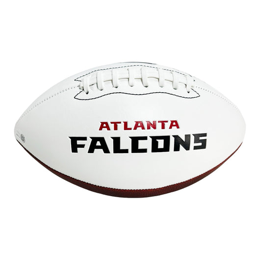 Billy "White Shoes" Johnson Signed Atlanta Falcons Official NFL Team Logo Football (JSA)