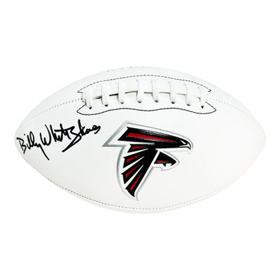 Billy "White Shoes" Johnson Signed Atlanta Falcons Official NFL Team Logo Football (JSA)